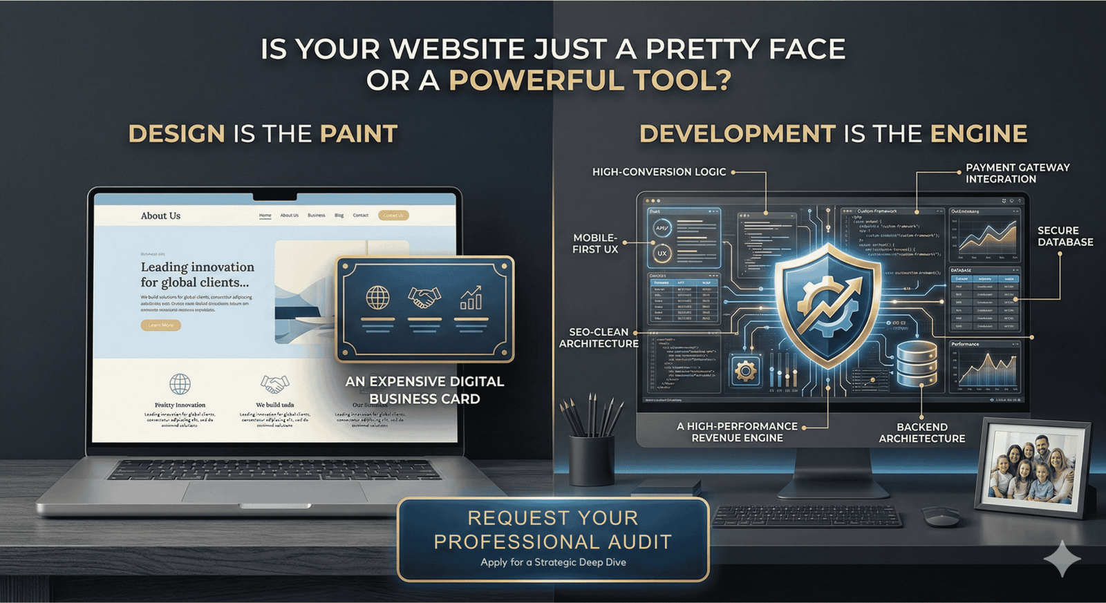 Design is Only the Paint. Real Business Growth Requires an Engine.